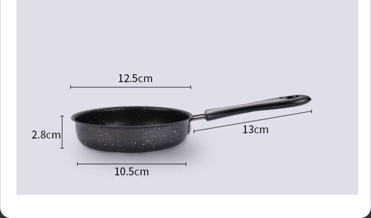 Frying pan - Ø 12cm - Skillet - iron - black - even conduction - Flavour Fushion Cooking Shop
