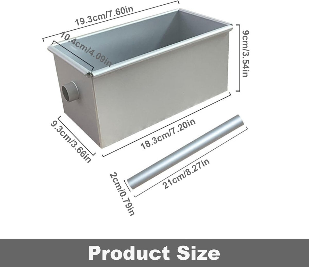 Mini Rectangular Aluminium Alloy Bread Pan - Flavour Fushion Cooking Shop