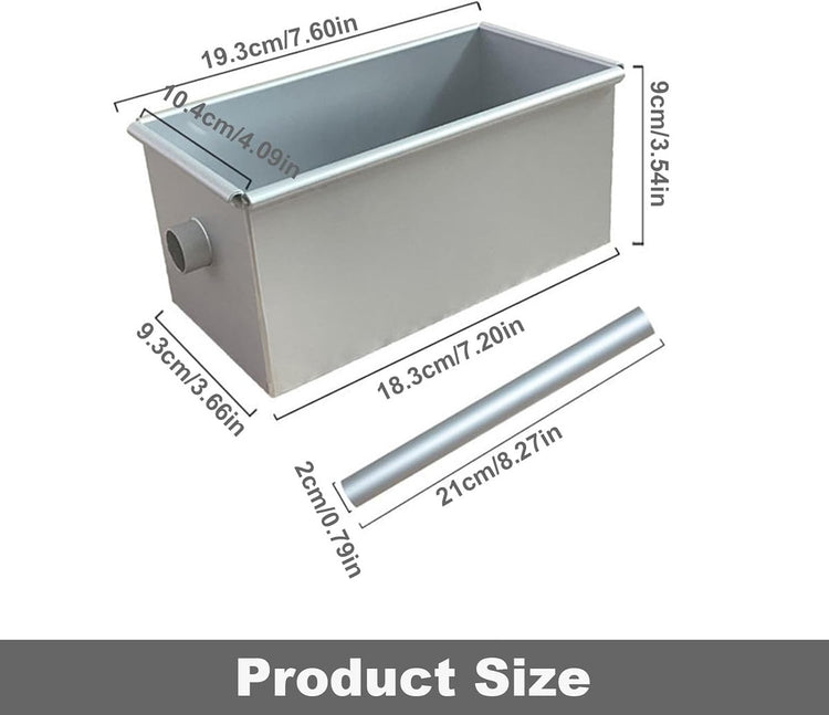 Mini Rectangular Aluminium Alloy Bread Pan - Flavour Fushion Cooking Shop