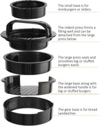 3-in-1 Hamburger and Hamburger Press - Hamburger Mold - Non-stick, Durable Patty Maker