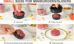 3-in-1 Hamburger and Hamburger Press - Hamburger Mold - Non-stick, Durable Patty Maker