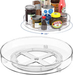 Set of two rotating storage racks (27+23.5 cm) - Rotating spice rack, rotating rack