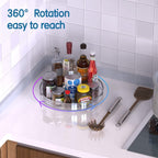 Set of two rotating storage racks (27+23.5 cm) - Rotating spice rack, rotating rack