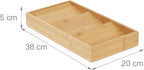 Relaxdays horizontal spice rack, 3 shelves, HBD: 5 x 20 x 38 cm, spice organizer