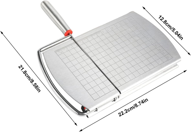 Cheese Cutter - Stainless Steel Blade with Measuring Multifunctional Kitchen Aid - Flavour Fushion Cooking Shop