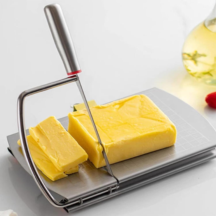 Cheese Cutter - Stainless Steel Blade with Measuring Multifunctional Kitchen Aid - Flavour Fushion Cooking Shop