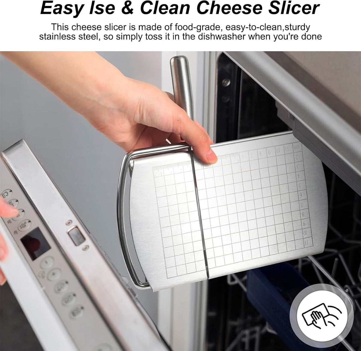 Cheese Cutter - Stainless Steel Blade with Measuring Multifunctional Kitchen Aid - Flavour Fushion Cooking Shop