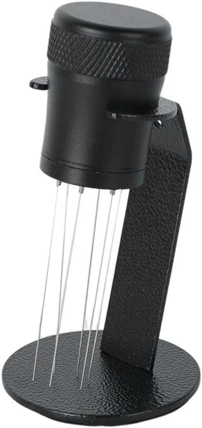 Coffee Mixer - Fabric Mixer with Holder - 6-Pin Coffee Stirrer - Removable and Washable Mixer - Black - Flavour Fushion Cooking Shop