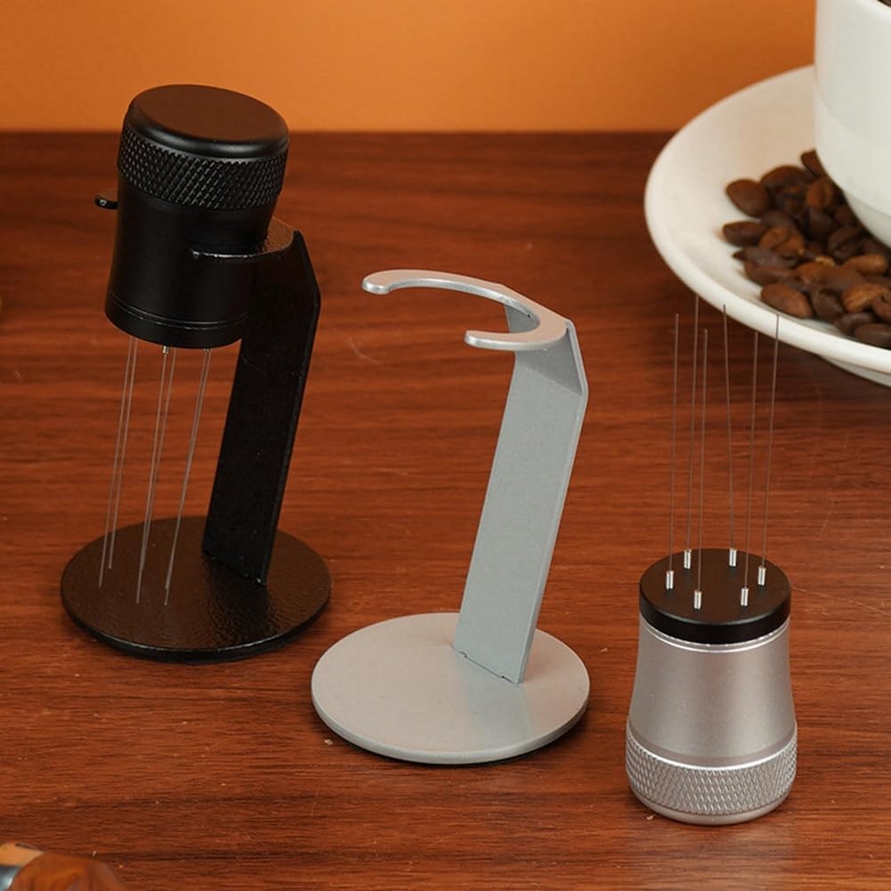 Coffee Mixer - Fabric Mixer with Holder - 6-Pin Coffee Stirrer - Removable and Washable Mixer - Black - Flavour Fushion Cooking Shop
