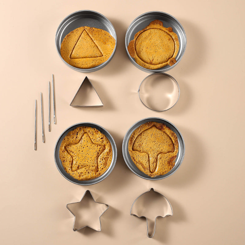 Cookie Cutters - Cookie Press Tools - Cookie Molds - DIY Baking Mold Set - Stainless Steel - Set of 12