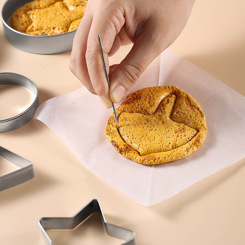 Cookie Cutters - Cookie Press Tools - Cookie Molds - DIY Baking Mold Set - Stainless Steel - Set of 12