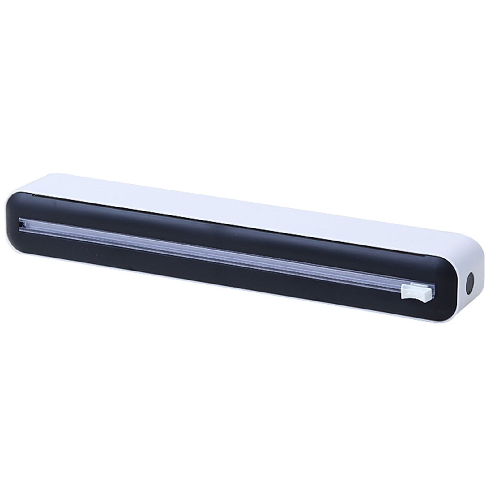 Cling Wrap Cutter - Magnetic Back Design - Two-Way Slider - Plastic Wrap Cutting - Fridge Mounted - Saran Wrap Organizer - Kitchen Tool Black