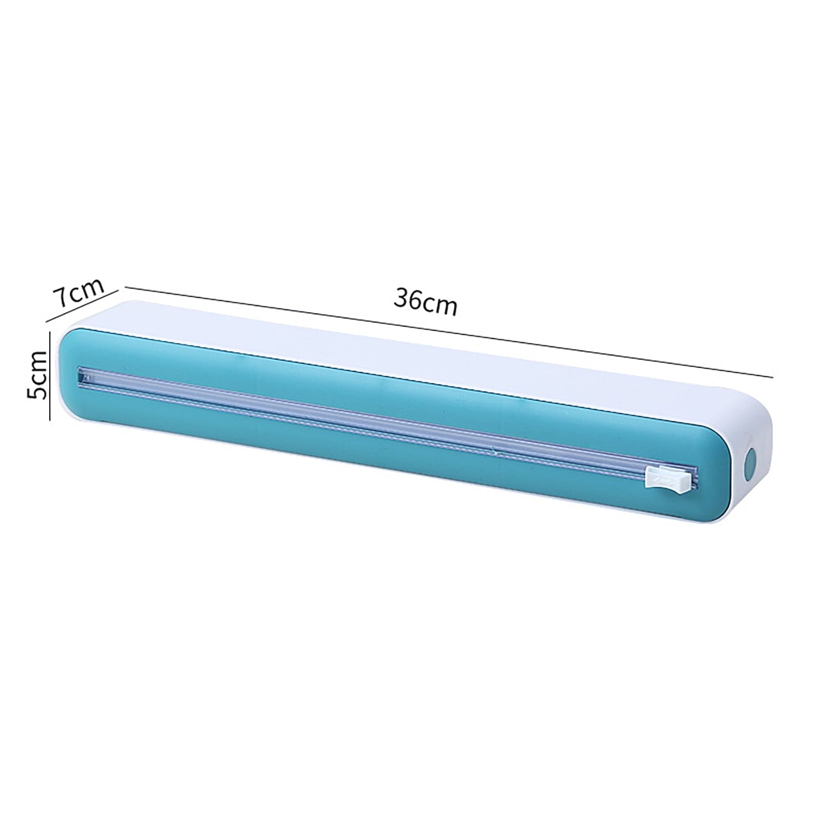 Cling Wrap Cutter - Magnetic Back Design - Two-Way Slider - Plastic Wrap Cutting - Fridge Mounted - Saran Wrap Organizer - Kitchen Tool Black