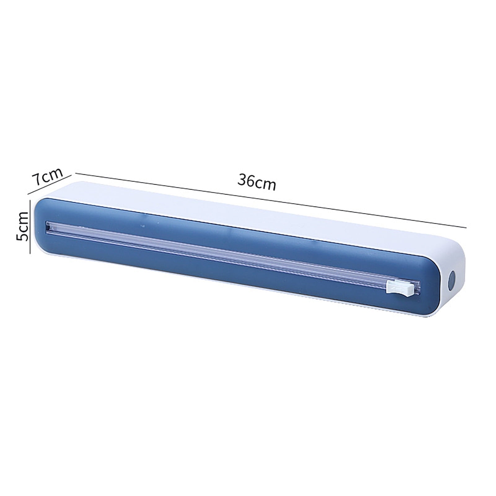 Cling Wrap Cutter - Magnetic Back Design - Two-Way Slider - Plastic Wrap Cutting - Fridge Mounted - Saran Wrap Organizer - Kitchen Tool Black