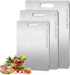 New Titanium Cutting Boards - 100% Pure Titanium Cutting Boards for Kitchen  (15 x 11 in) 13" x 9"