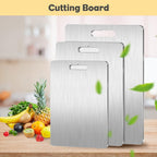 New Titanium Cutting Boards - 100% Pure Titanium Cutting Boards for Kitchen  (15 x 11 in) 13" x 9"