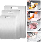 New Titanium Cutting Boards - 100% Pure Titanium Cutting Boards for Kitchen  (15 x 11 in) 13" x 9"