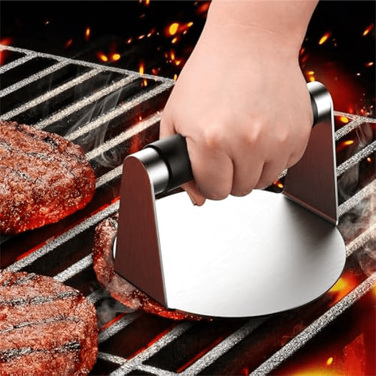 Smash Burger ,Hamburger Smasher Tool for Griddle, Stainless Steel Ham Patty ,Grill Smashburger - Flavour Fushion Cooking Shop