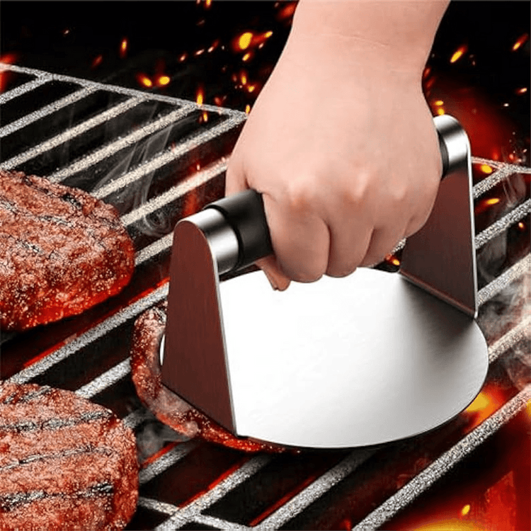 Smash Burger ,Hamburger Smasher Tool for Griddle, Stainless Steel Ham Patty ,Grill Smashburger - Flavour Fushion Cooking Shop