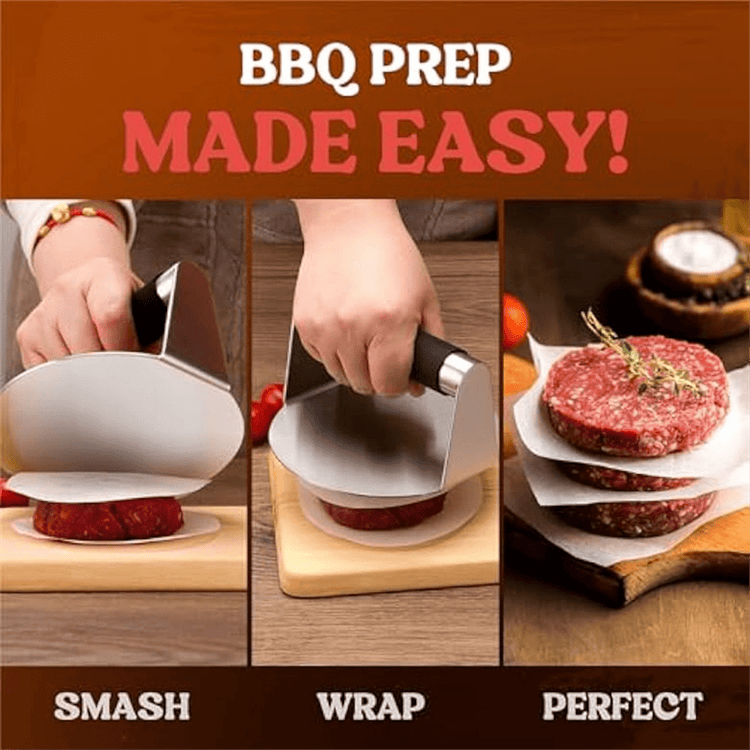 Smash Burger ,Hamburger Smasher Tool for Griddle, Stainless Steel Ham Patty ,Grill Smashburger - Flavour Fushion Cooking Shop