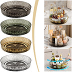 Xuniizn Multipurpose Lazy Susan Organizer - 360 Rotating Spice Rack Turntable for Kitchen Cabinet Storage & Table Top Display Coffee