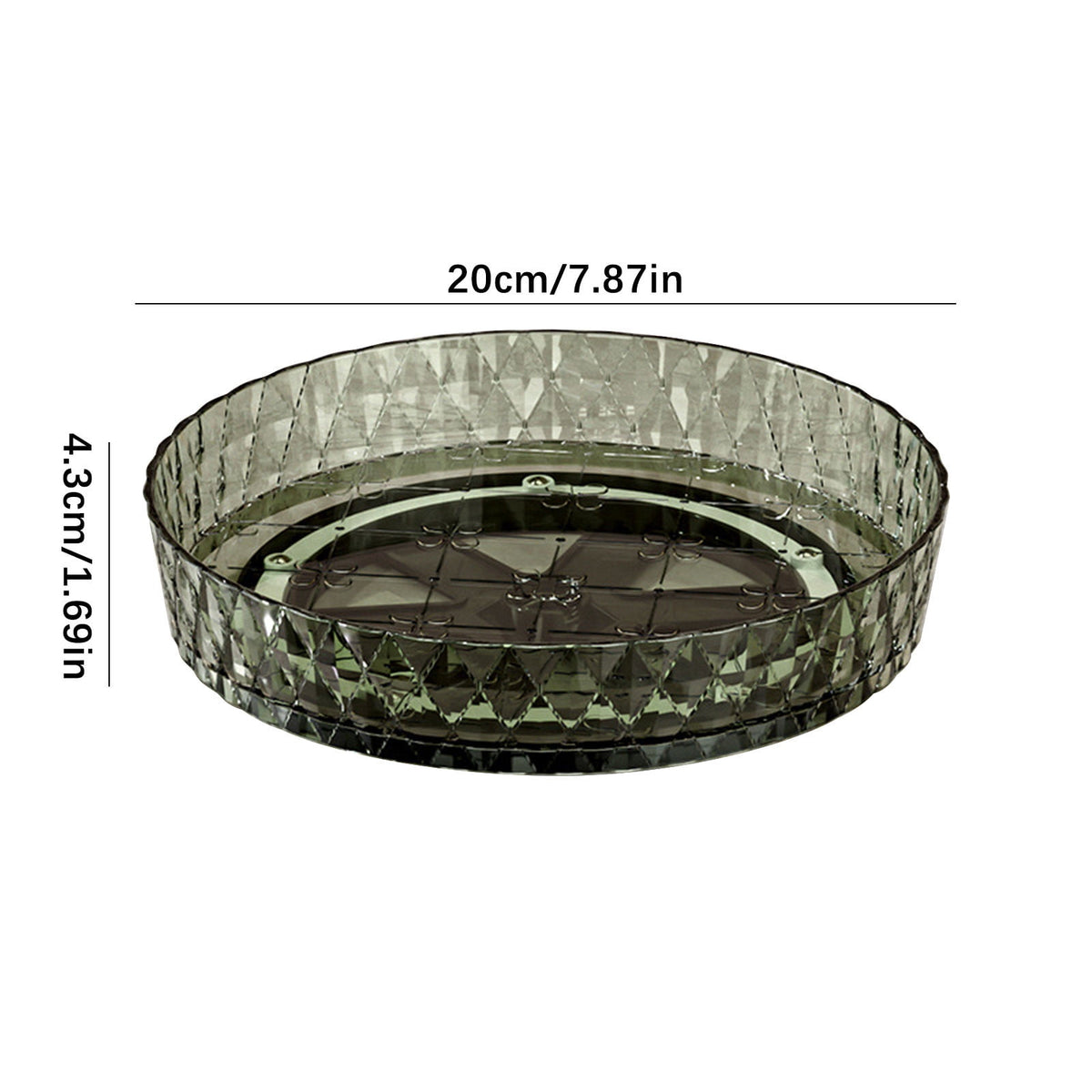 Xuniizn Multipurpose Lazy Susan Organizer - 360 Rotating Spice Rack Turntable for Kitchen Cabinet Storage & Table Top Display Green - Flavour Fushion Cooking Shop
