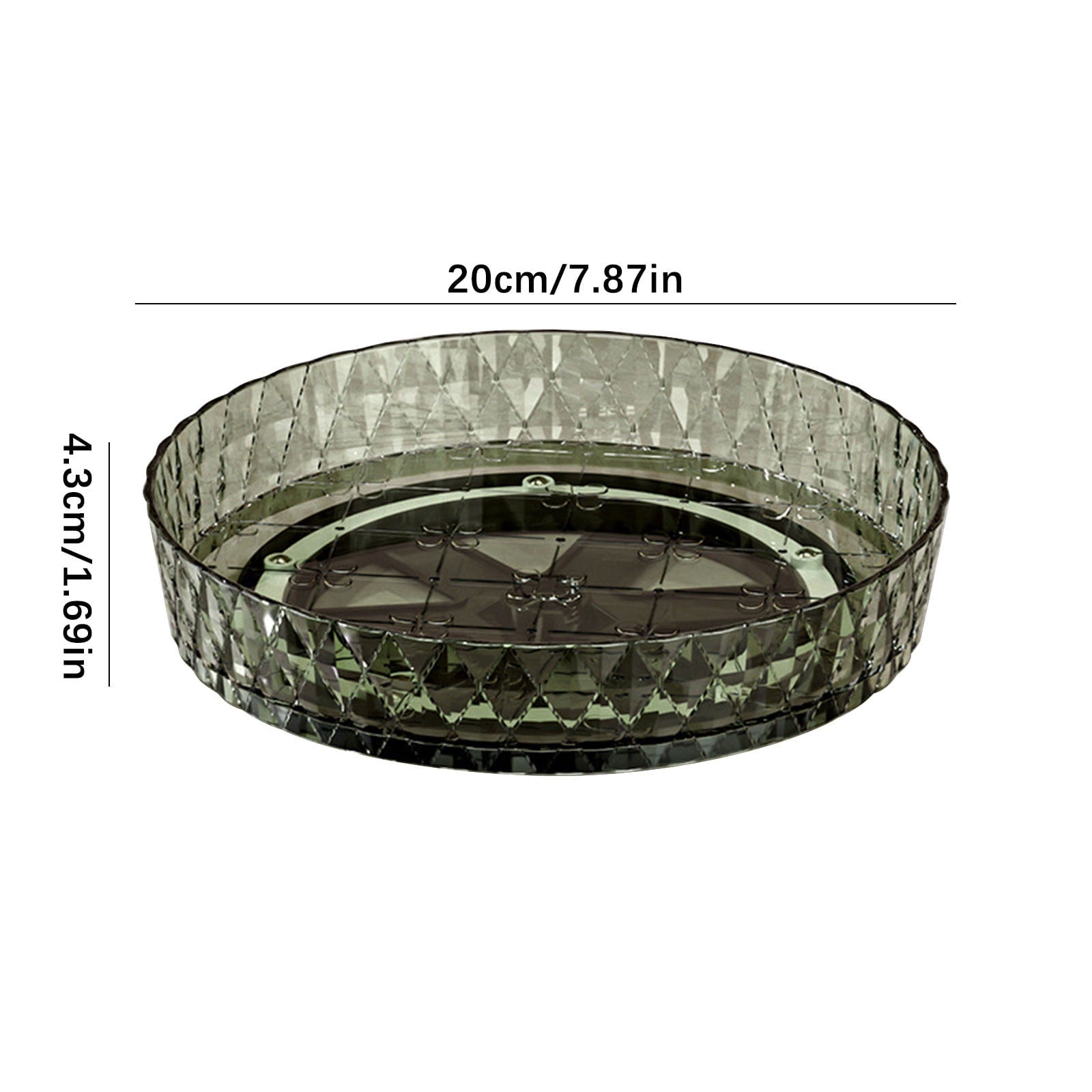 Xuniizn Multipurpose Lazy Susan Organizer - 360 Rotating Spice Rack Turntable for Kitchen Cabinet Storage & Table Top Display Green