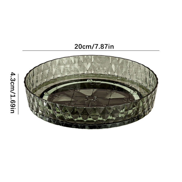 Xuniizn Multipurpose Lazy Susan Organizer - 360 Rotating Spice Rack Turntable for Kitchen Cabinet Storage & Table Top Display Green - Flavour Fushion Cooking Shop