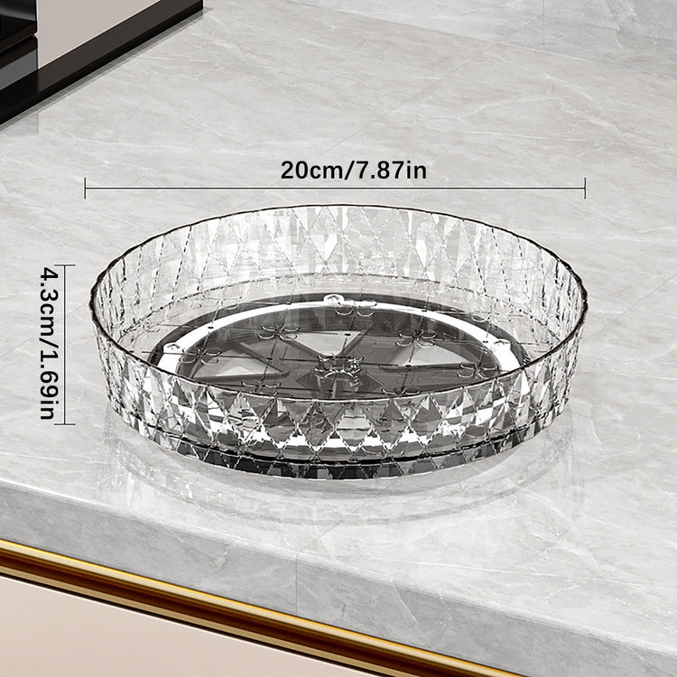 Xuniizn Multipurpose Lazy Susan Organizer - 360 Rotating Spice Rack Turntable for Kitchen Cabinet Storage & Table Top Display White - Flavour Fushion Cooking Shop