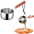 Bakeware Clearance! JWDX Oil Pouring Pot 80Ml, Stainless Steel Pan Mini Milk Warmer Pot Soup Pan