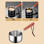 Bakeware Clearance! JWDX Oil Pouring Pot 80Ml, Stainless Steel Pan Mini Milk Warmer Pot Soup Pan