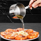 Bakeware Clearance! JWDX Oil Pouring Pot 80Ml, Stainless Steel Pan Mini Milk Warmer Pot Soup Pan