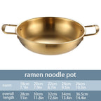 JWDX Stainless Steel Instant Noodle Pot Clearance, 7.1" Korean Ramen Noodle Pot