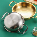 JWDX Stainless Steel Instant Noodle Pot Clearance, 7.1" Korean Ramen Noodle Pot
