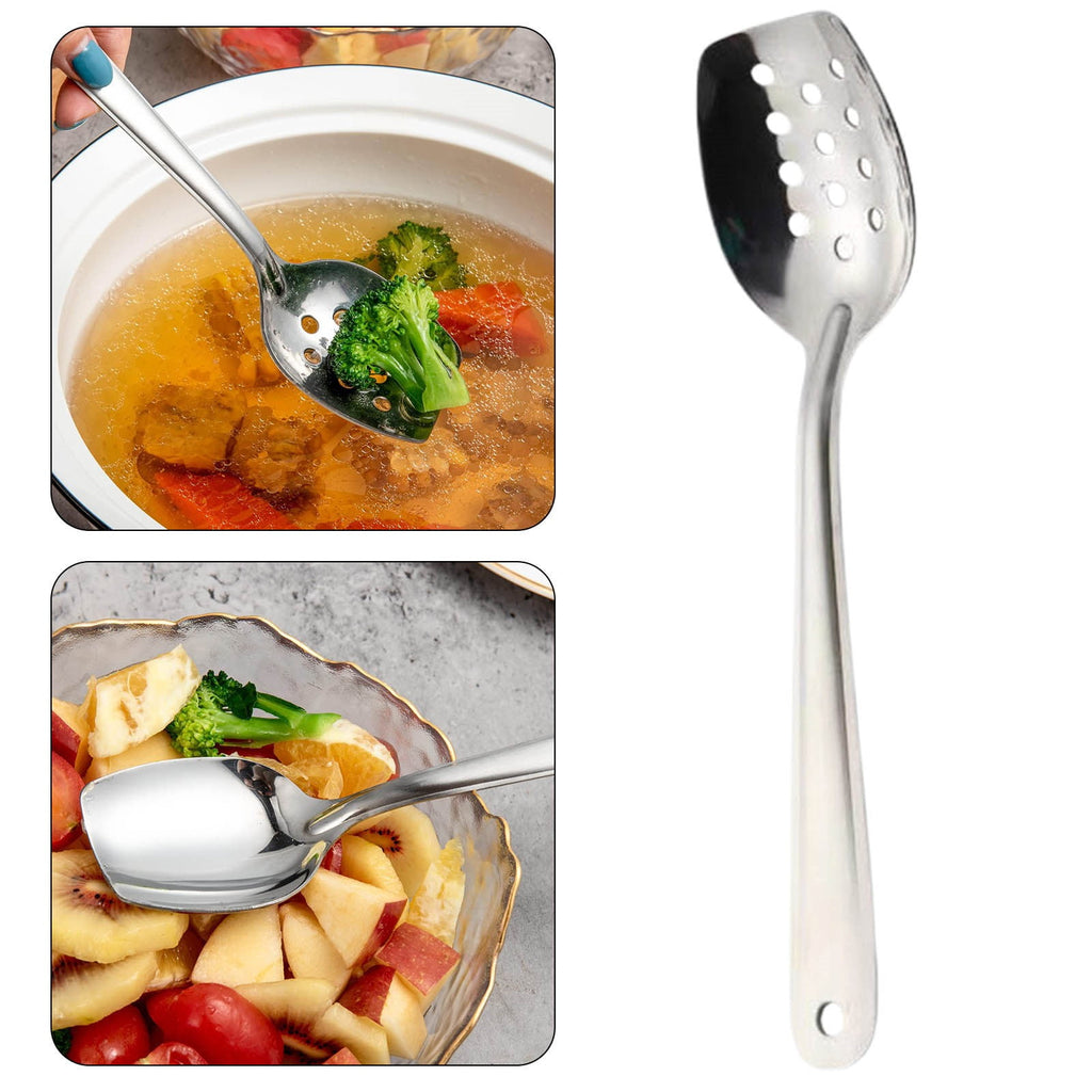JWDX Tableware Clearance, Stainless Serving Spoons and Slotted Spoons for Hotel Buffet Ideal for Dish Portioning and Salad Serving with Quality A