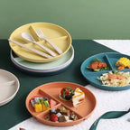 JWDX Tableware Clearance, Wheat Plates for Adults Reusable Dinnerware Set