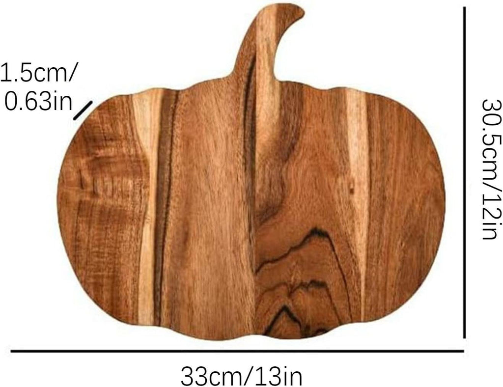 JWDX Cooking Utensils Clearance, Kitchen Pumpkin Cutting Board Halloween Charcuterie Wooden Boards Halloween Pumpkin Shaped Wood Cutting Board Cooked Food Wooden Board for Chopping Meat As shown
