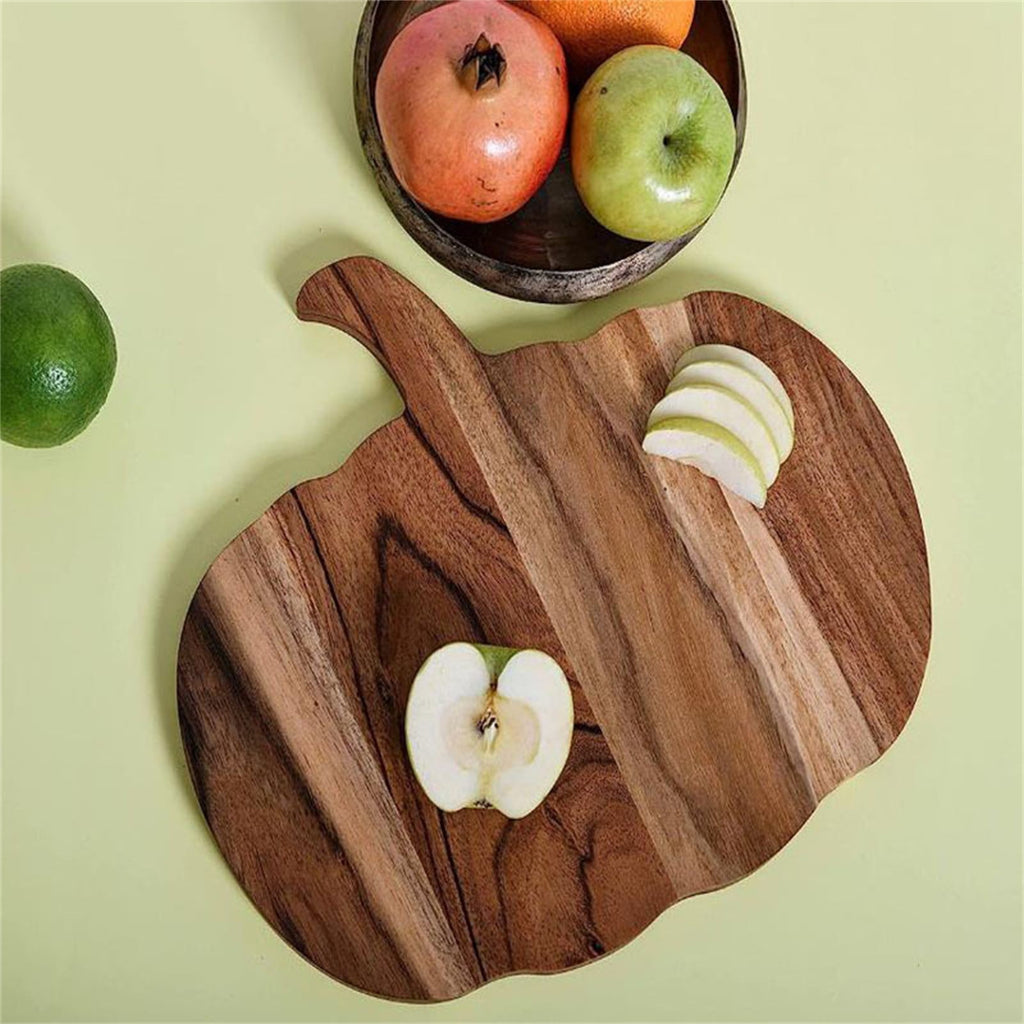JWDX Cooking Utensils Clearance, Kitchen Pumpkin Cutting Board Halloween Charcuterie Wooden Boards Halloween Pumpkin Shaped Wood Cutting Board Cooked Food Wooden Board for Chopping Meat As shown