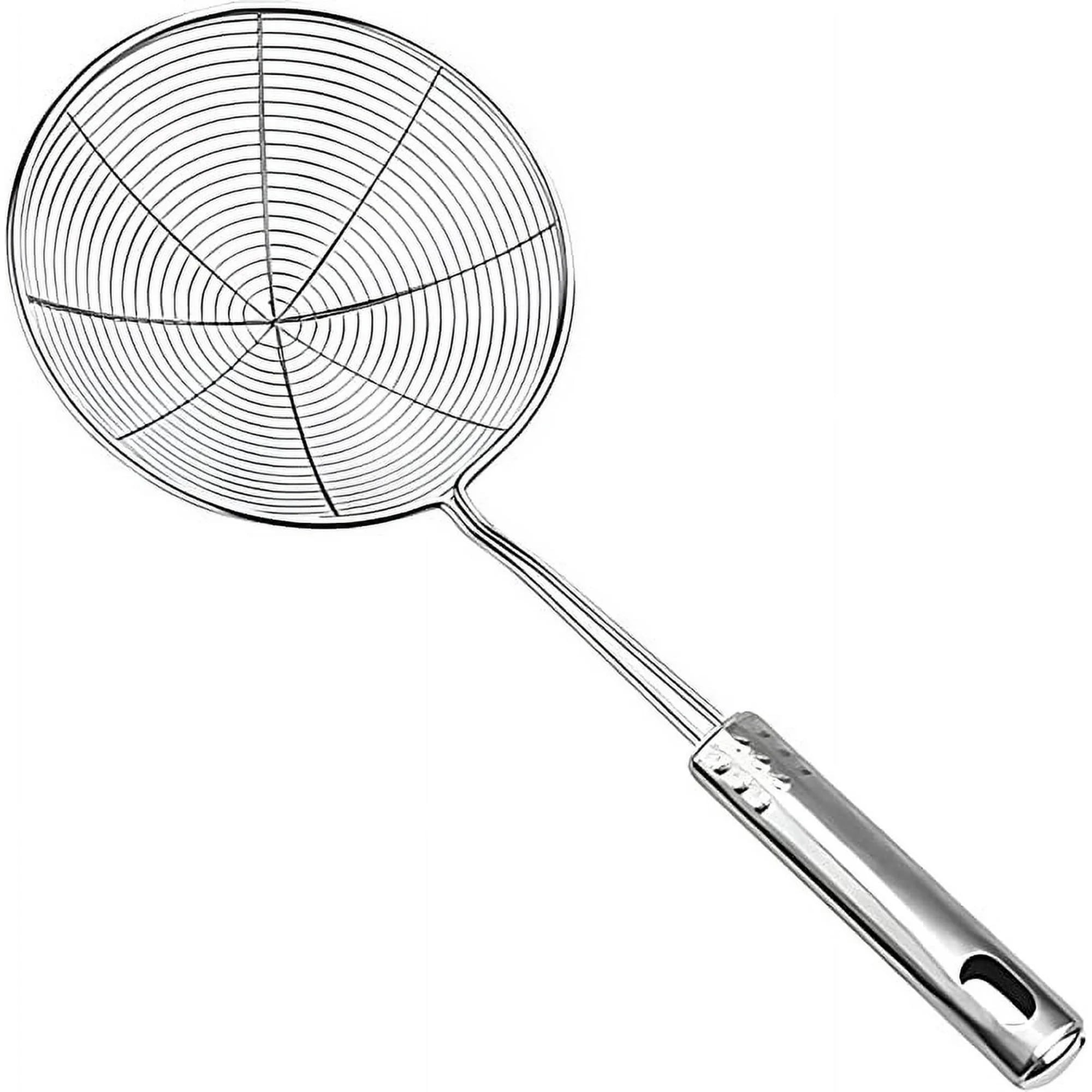 JWDX Strainers Clearance, Stainless Strainer for Cooking and Frying Kitchen Utensils Wire Strainer Pasta Strainer Spoon As shown