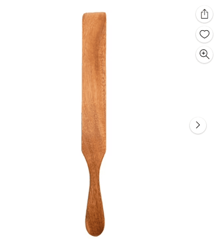 JWDX Cooking Utensils Clearance, Visland Wooden Spatula Premium Natural Teak Wood Slotted Spatulas Spoons for Cookware Kitchen Cooking Heat for Stirring Mixing Serving 1Pc As shown