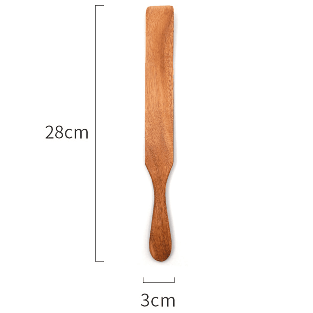 JWDX Cooking Utensils Clearance, Visland Wooden Spatula Premium Natural Teak Wood Slotted Spatulas Spoons for Cookware Kitchen Cooking Heat for Stirring Mixing Serving 1Pc As shown