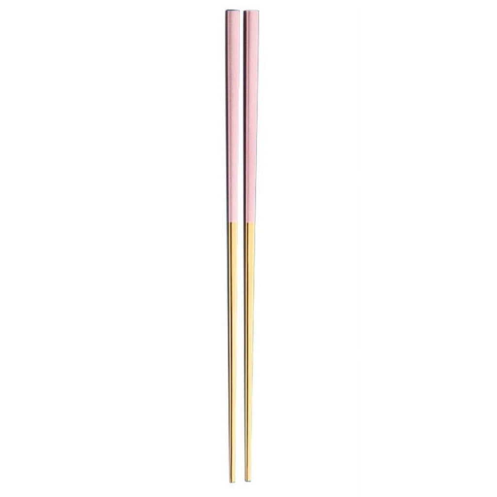 JWDX Tableware Clearance, 1 Pairs Stainless Chopsticks Reusable Dishwasher Noodles Chopsticks Eating Cooking Dinning Flatware Kitchen Utensils(Gold ) As shown