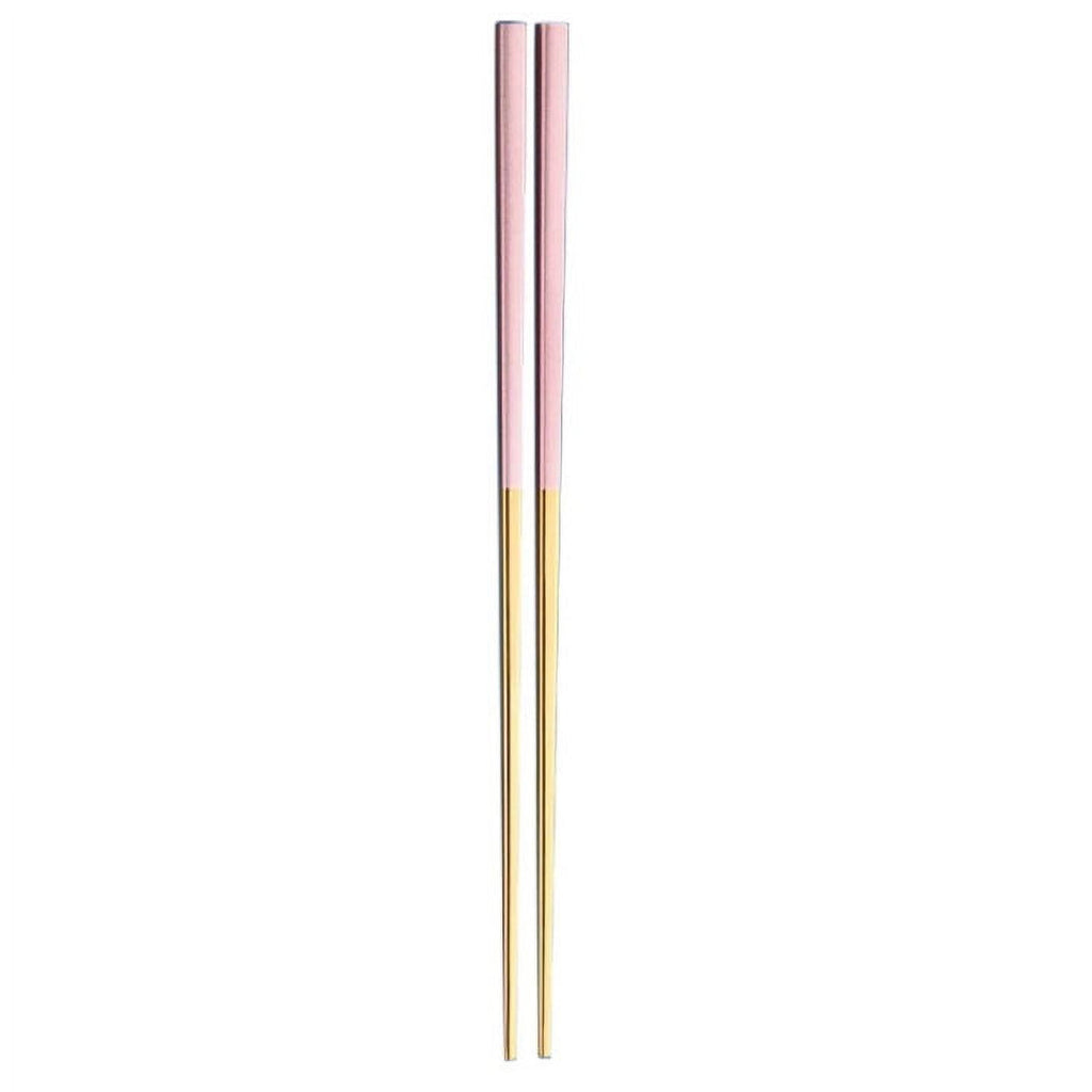 JWDX Tableware Clearance, 1 Pairs Stainless Chopsticks Reusable Dishwasher Noodles Chopsticks Eating Cooking Dinning Flatware Kitchen Utensils(Gold ) As shown