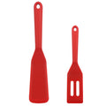 JWDX Spatula, Cooking Utensils Clearance, 2 Piece Silicone Shovel Set Cookie Shovel Fried Egg Spatula Steak Shovel Flat Bottoming Pot Small Spatula Kitchen Tools Red Z1-Red