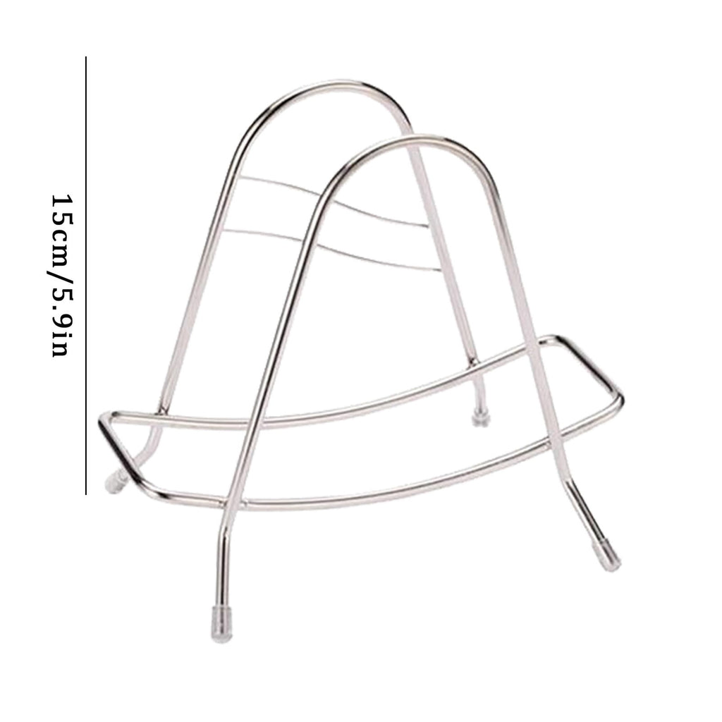 Eewia Rack Clearance! Stainless Steel Cutting Board Rack Household Pot Cover Rack Sitting Kitchen Chopping Board Shelving Shelving Sticky Board Cutting Board Rack Countertop, Include 1*Storage Rack Silver