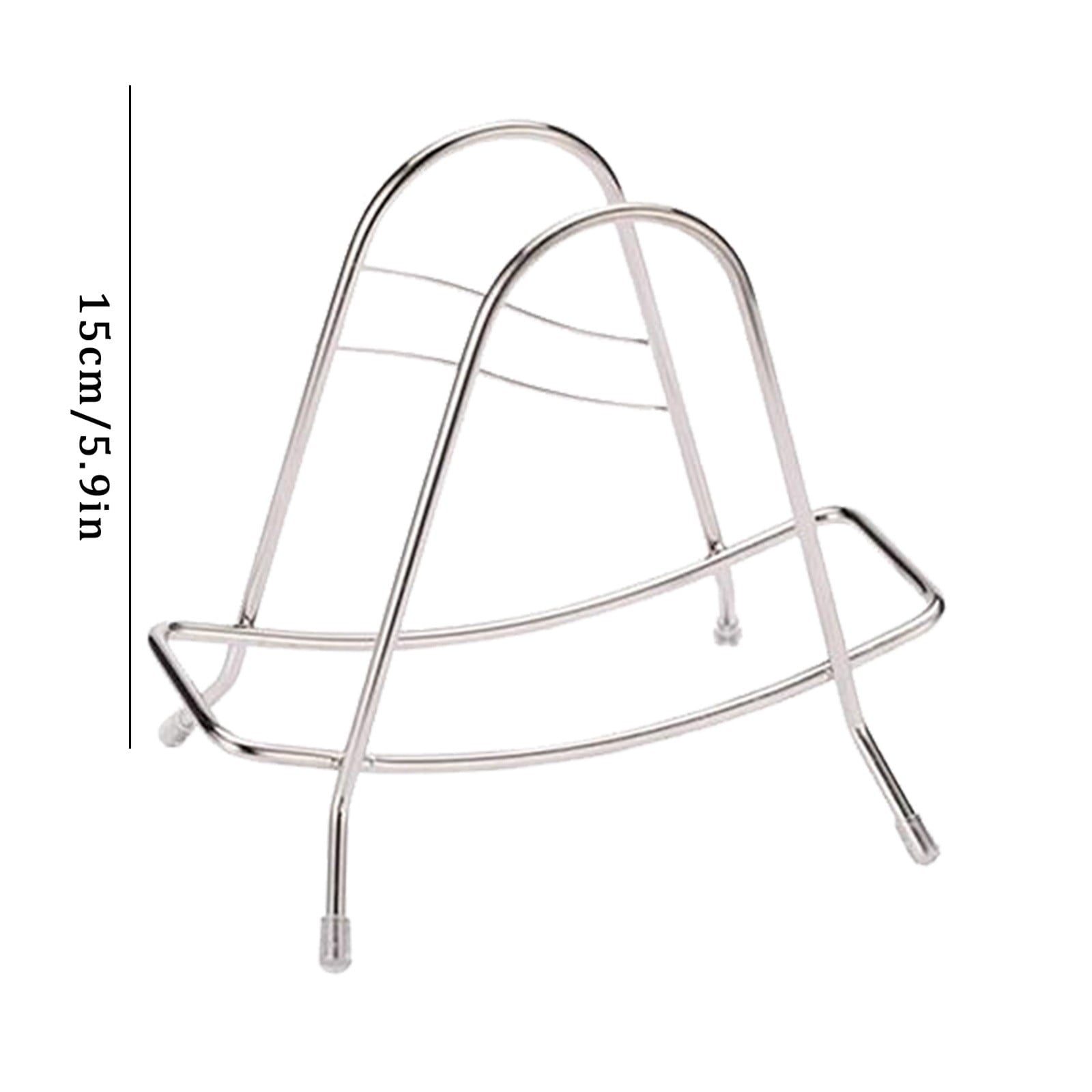 Eewia Rack Clearance! Stainless Steel Cutting Board Rack Household Pot Cover Rack Sitting Kitchen Chopping Board Shelving Shelving Sticky Board Cutting Board Rack Countertop, Include 1*Storage Rack Silver