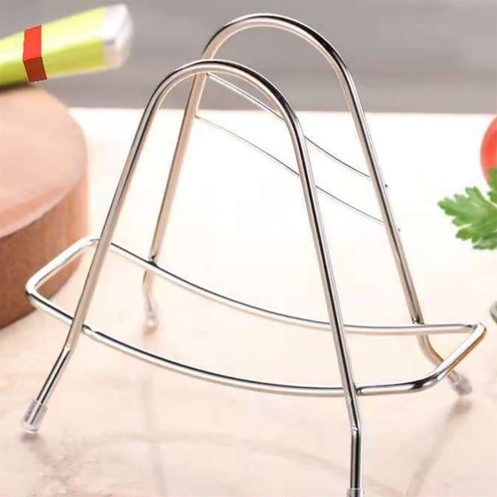 Eewia Rack Clearance! Stainless Steel Cutting Board Rack Household Pot Cover Rack Sitting Kitchen Chopping Board Shelving Shelving Sticky Board Cutting Board Rack Countertop, Include 1*Storage Rack Silver