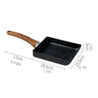 Japanese Non-Stick Aluminium Omelette Pan – Black