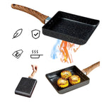 Japanese Non-Stick Aluminium Omelette Pan – Black