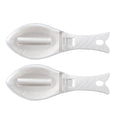 JWDX Scale Scraper, Peeler Clearance! Household Kitchen Tools Fishs Scale Scraper Remover with Lid White